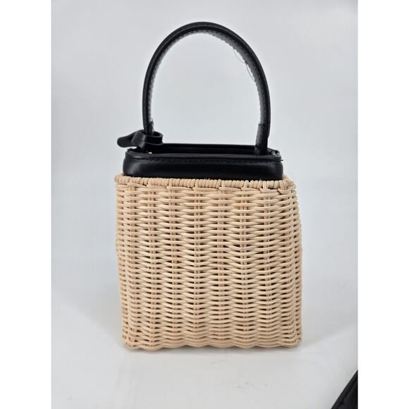 Loulu Mini Wicker Handbag Purse Handle With Removable Strap Crossbody Strap - Picture 5 of 13
